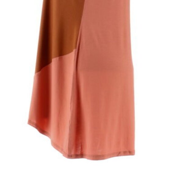 NEW NWOT LOGO Layers Lori Goldstein Color Block Knit Tank Tunic Top Sienna XXS - Picture 5 of 16